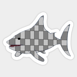 Sharp Dressed Shark Sticker